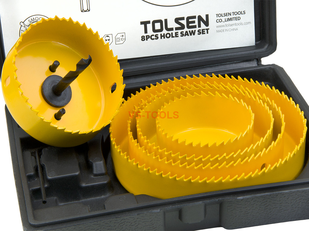 8pcs Hole Saw Set 64127mm Wood Plastic Boring Drill Circle